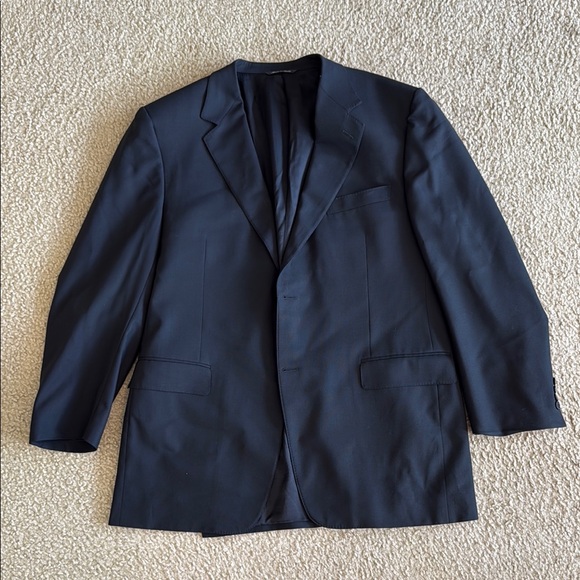 Canali Men’s Black Travel Blazer 100 % wool size 58‎ L (Euro size)